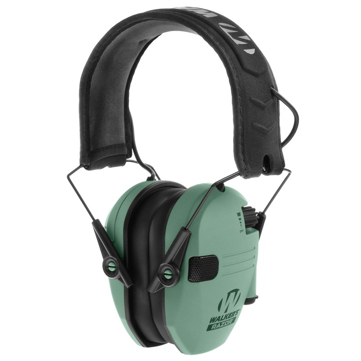 Casti protectie auditiva, Walkers, Verde/Negru, 343 g