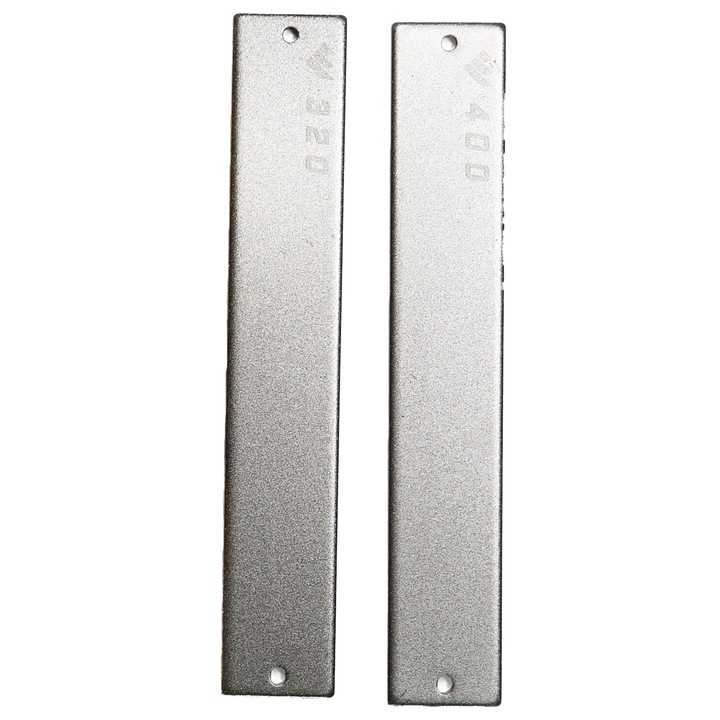 Set 2 placi diamantate pentru ascutitor, Work Sharp, Compatibil cu Professional Precision Adjust, 320/ 400, 152 x 25 mm, Argintiu
