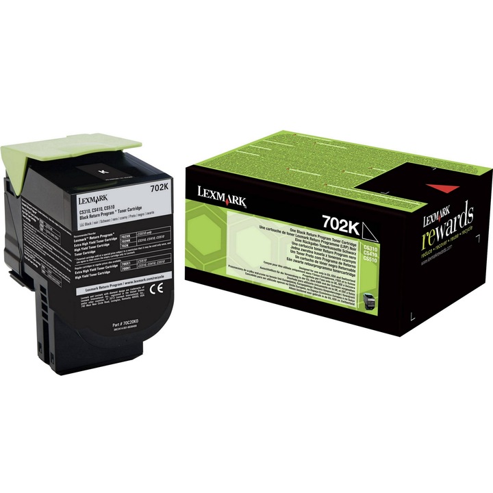 Тонер Lexmark 70C20K0, Черен