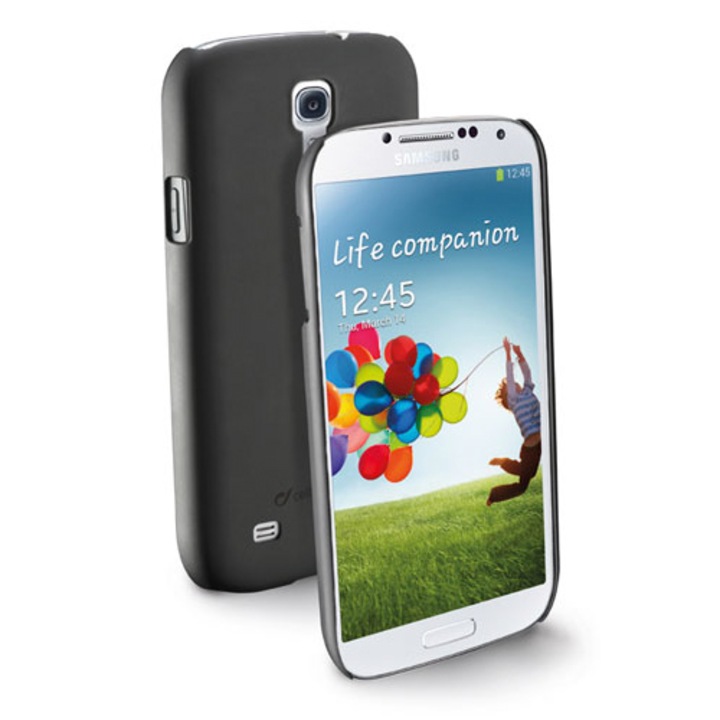 Протектор Cellular Line FITCGALAXYS4BK Fit за Samsung Galaxy S4, Черен