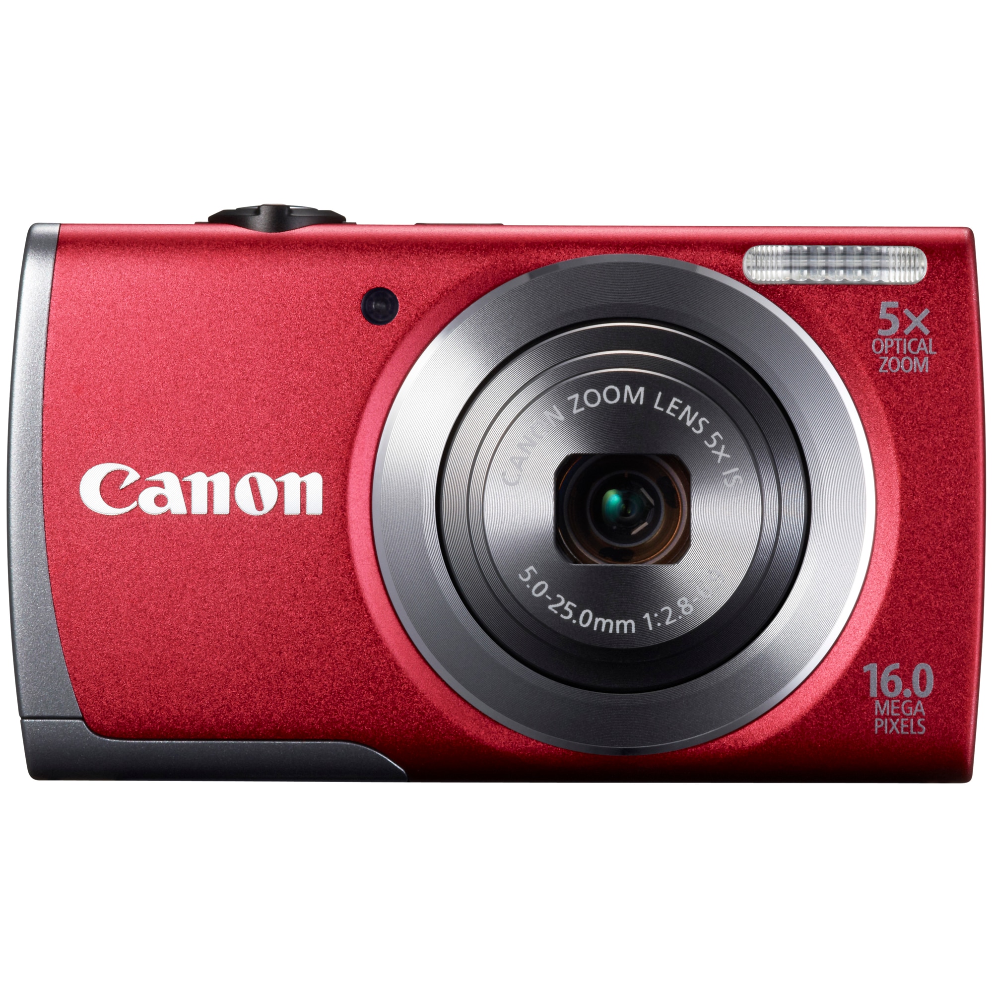 Aparat foto digital Canon PowerShot A3500 IS, 16MP, Red - eMAG.ro