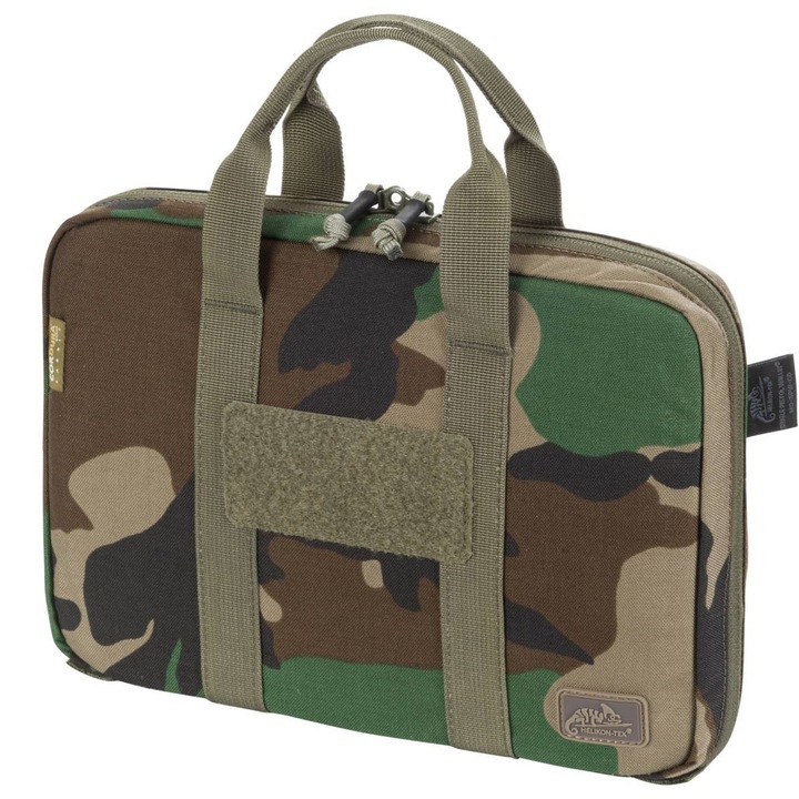Husa pentru pistol, Helikon-Tex, Camuflaj US Woodland, 26x19cm, Verde militar