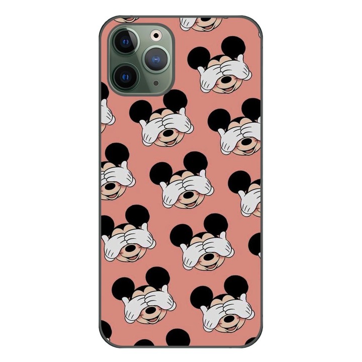 Калъф, съвместим с Apple iPhone 11 Pro Max Silicon Gel Tpu Модел Mickey Pattern Peek A Boo