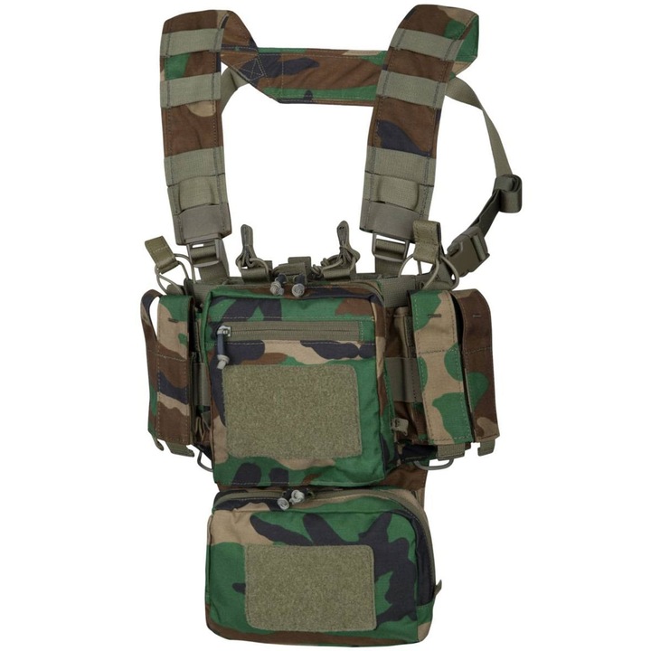 Vesta tactica de antrenament Mini Rig, Helikon-Tex, Cordura, Camuflaj, 622g