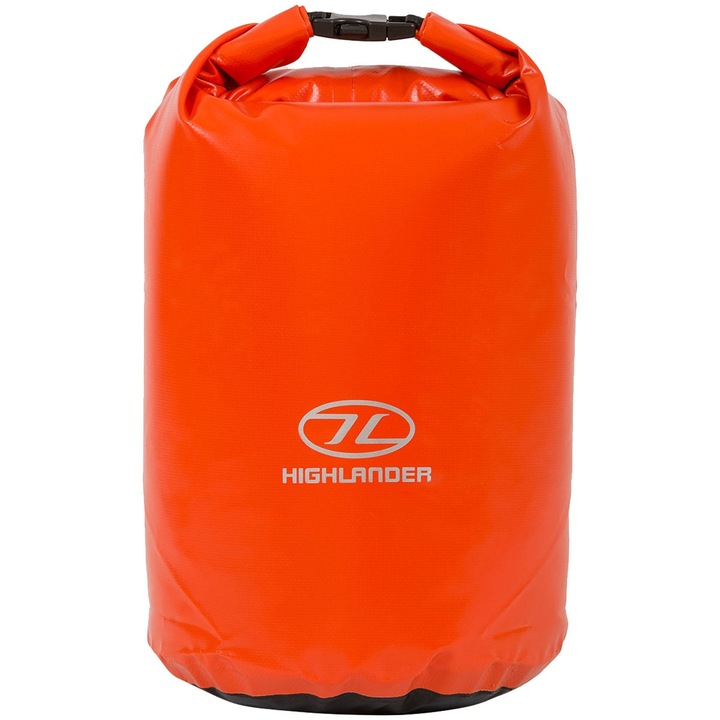 Hőszigetelő zsák, Highlander, PVC, 16 l, 36 x 23 x 23 mm, narancssárga/fekete