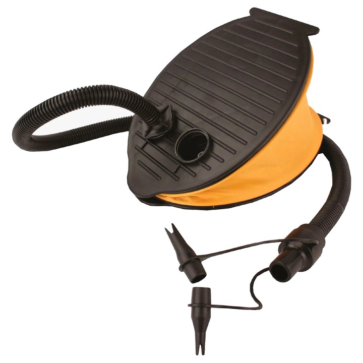 Pompa de picior, Highlander, Whirlwind Bellows, Negru/Galben