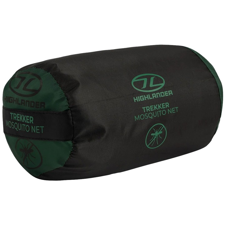 Plasa de tantari, Highlander, Trekker, Negru/Verde