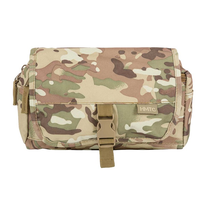 Geantă de toaletă pentru călătorie Highlander, Arid MC Camo, poliester 600D, rezistent la apă, 280x250x25mm