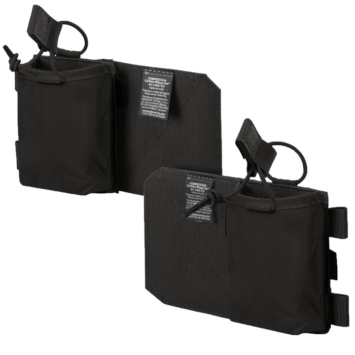 2 db taktikai betét MultiGun mellényhez, Helikon-Tex, Cordura, Fekete, 8x12x2cm