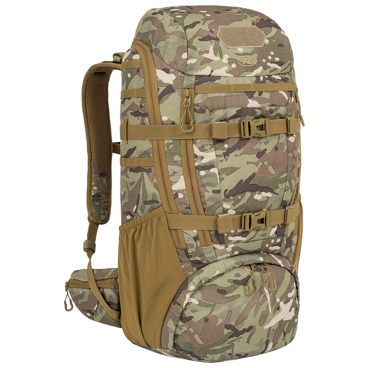 Rucsac trekking, Highlander, Forces Eagle 3, 40 litri, camuflaj Arid MC, 63x31x26cm