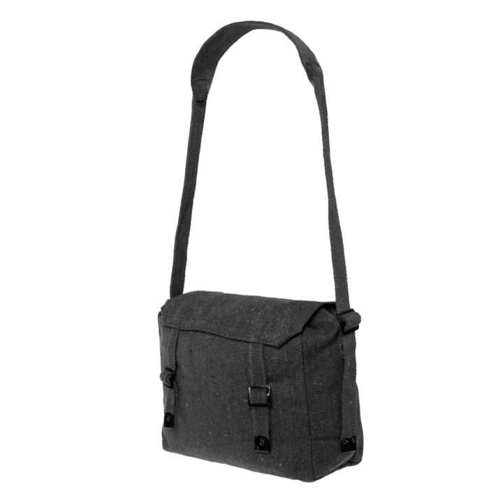 Geanta vintage, Highlander, 18 litri, bumbac, negru, 26.5x20x10cm
