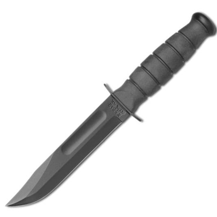 Cutit militar, Ka-Bar, Otel, 133 mm, Negru