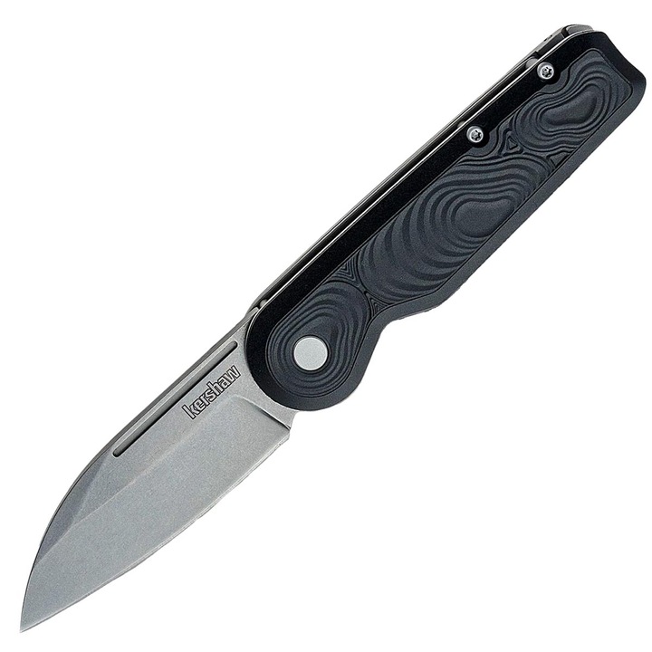 Cutit pliabil, Kershaw, Inox, Maner anti-alunecare, 171 mm, 102 g, Negru/Gri