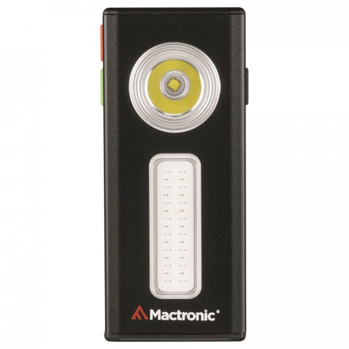Lanterna Mactronic Flagger, LED TG2-3535, lumina COB, negru, 107.5x47x36.5mm