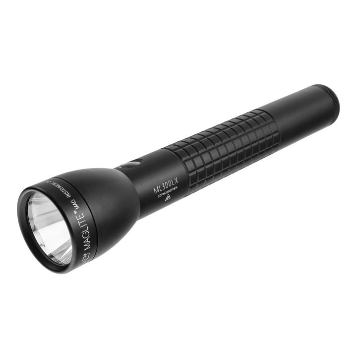 LED zseblámpa, Maglite, ML300LX 3 cellával, D buborékfólia, 746 lm, fekete
