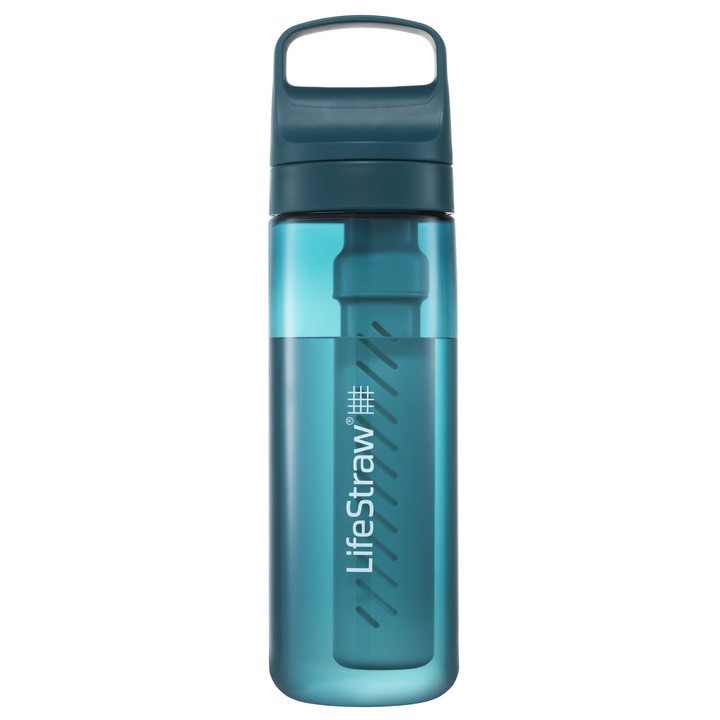 Szűrőpalack, LifeStraw Go 2.0, Türkiz, 650 ml