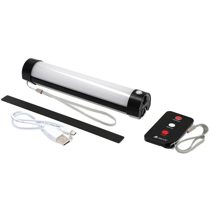 Lampa camping Mikado Ir Bivvy, 2 moduri lumina, reincarcabila, cu telecomanda, 20.3cm