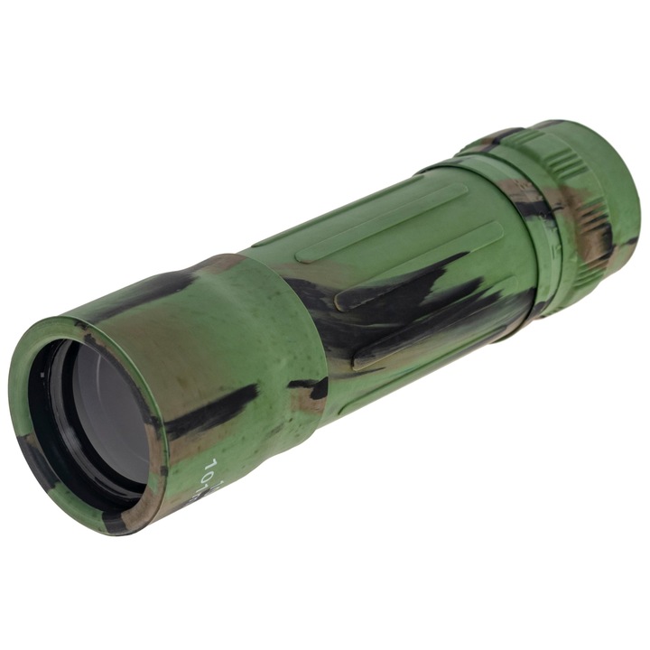 Spektív, MIL-TEC, műanyag, 10x, 63 g, 113 x 33 mm, terepszínű
