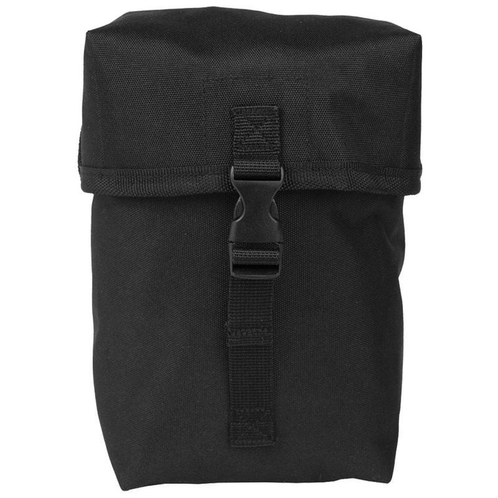 Sporttáska MIL-TEC, poliészter PVC bevonattal, vízálló, fekete, 16x10x21cm