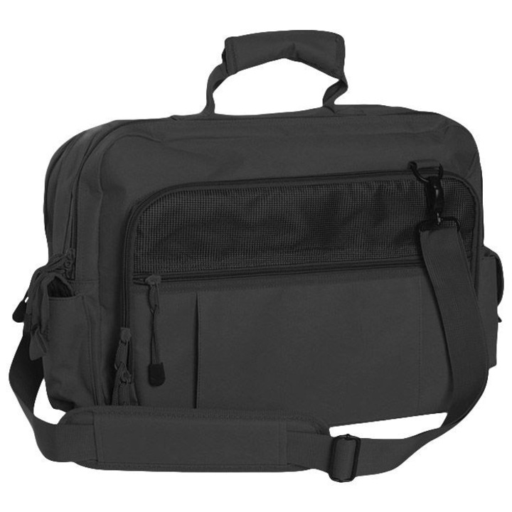 Geanta laptop, MIL-TEC, Poliester, 41 x 33 x 17 cm, Negru