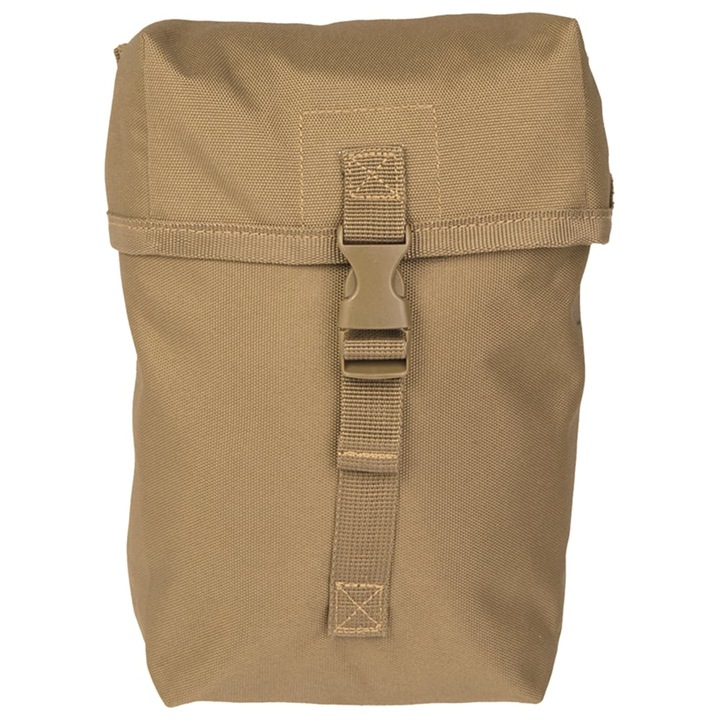 MIL-TEC férfi táska, vízálló, MOLLE rendszerű, Coyote, 16x10x21cm