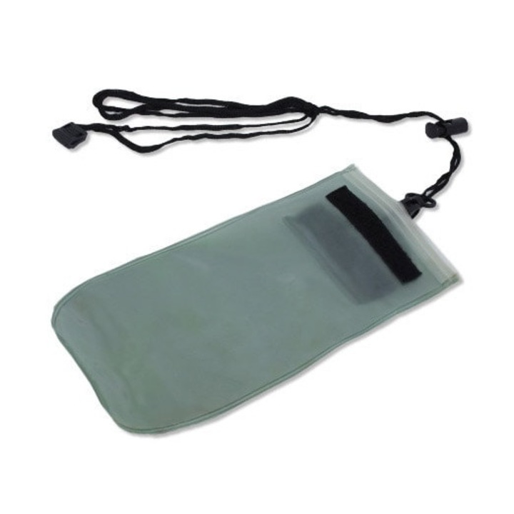 Vízálló nyaktáska, MIL-TEC, iratokhoz/telefonhoz, zöld, 14x23cm