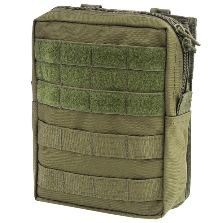Mil-Tec csomagtartó táska, tartós poliészter, MOLLE rendszer, olíva