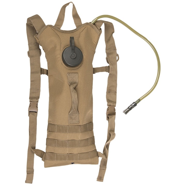 Hidratáló rendszer, Mil-Tec, poliészter, 3l, állítható pántok, Coyote