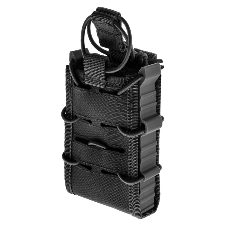 Port-cartus universal rigidizat, MIL-TEC, Poliester / Nailon, 125 x 85 mm, Negru