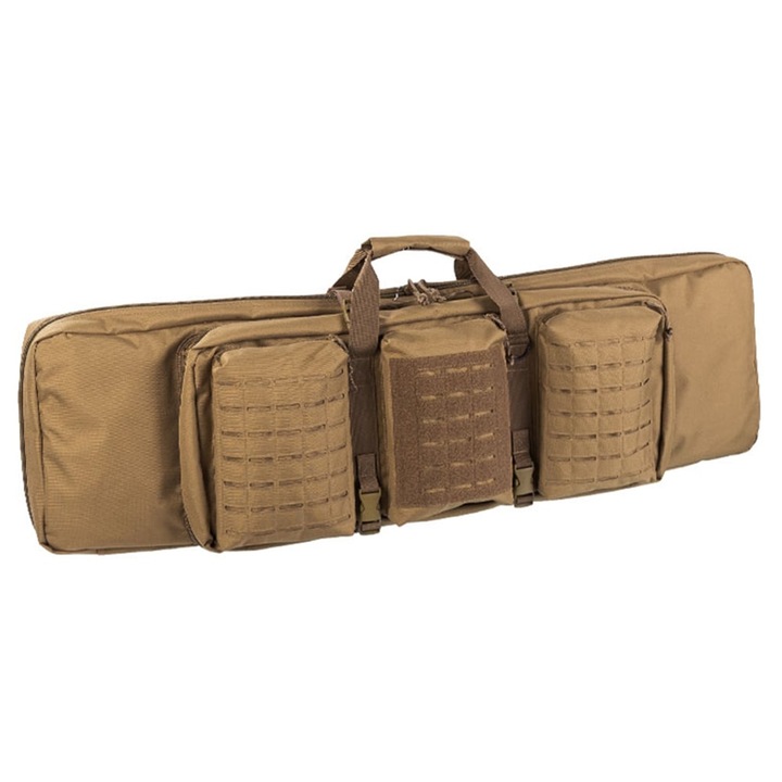 Geanta dubla pentru arme Mil-Tec, 106x19x28.5cm, Coyote, 2 arme lungi, 2 arme scurte