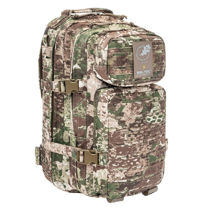 Rucsac tactic, Mil-Tec, Poliester, 20l, 42 x 20 x 25 cm, 1100 g, Camuflaj