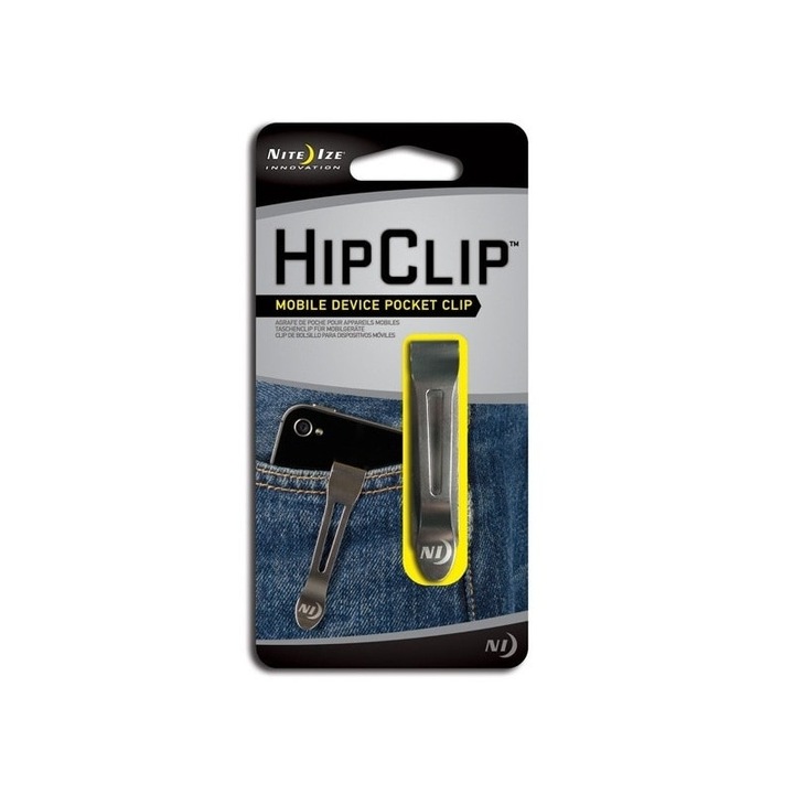 Clema de buzunar, Nite Ize, HipClip, Inox, Argintiu, 63.5x13x7.6mm