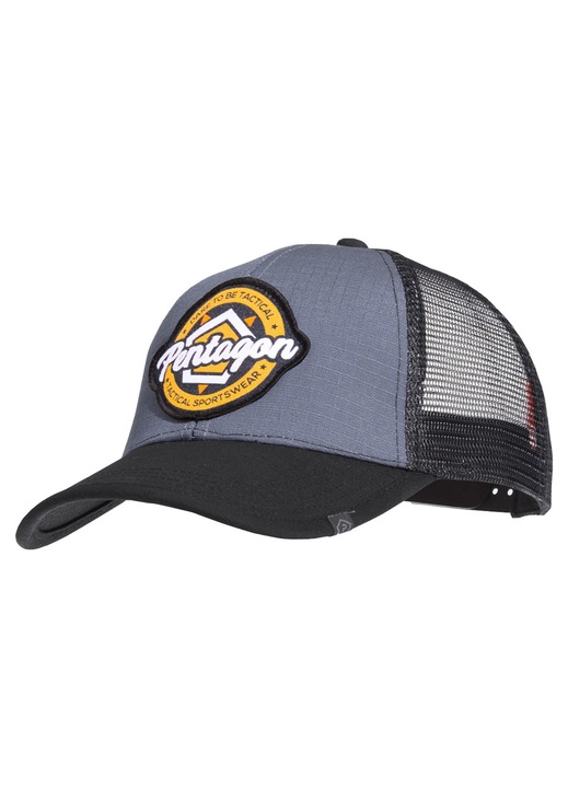 Sapca trucker, Pentagon Era, material usor, panouri de ventilatie, Gri lup, Reglabila