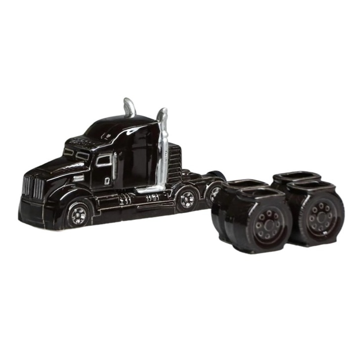 Set pentru Tuica Camion 500 ml cu 4 Cesti 40 ml Ceramice