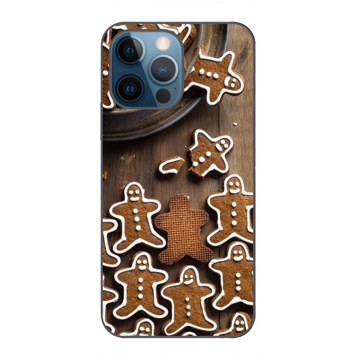 Husa compatibila cu Apple iPhone 12 Pro Silicon Gel Tpu Model Craciun Turta Dulce