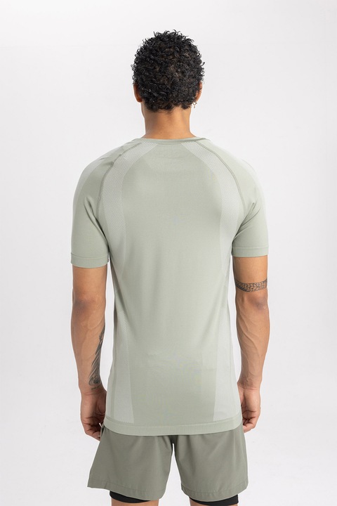 DeFacto, Tricou cu maneci raglan, Verde pal, S