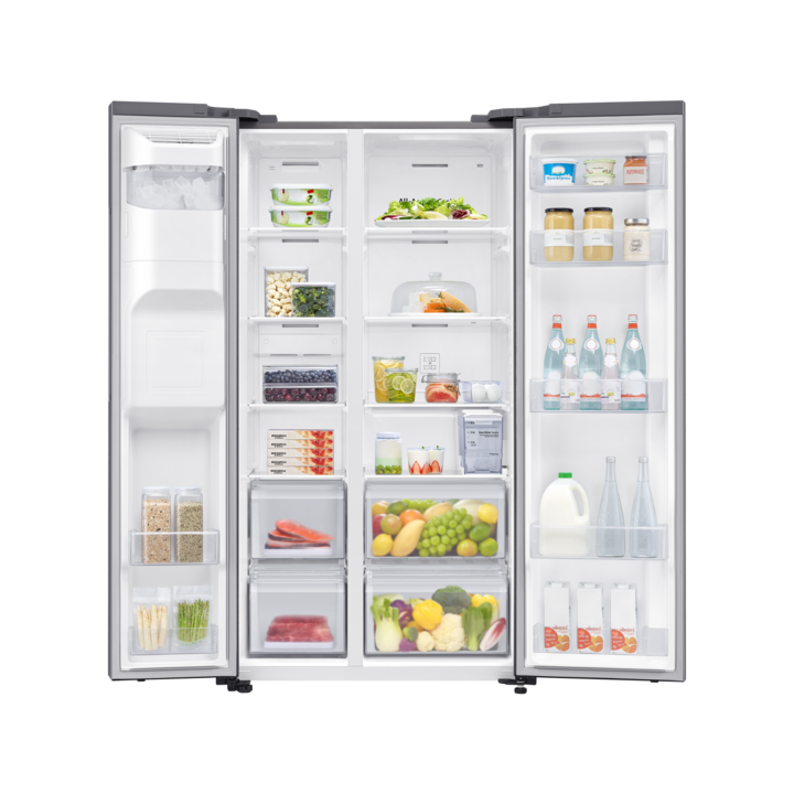 Frigider Samsung RS64DG5303S9EO SBS, 178 cm, clasa energetica E, 417 l, No Frost, Argintiu