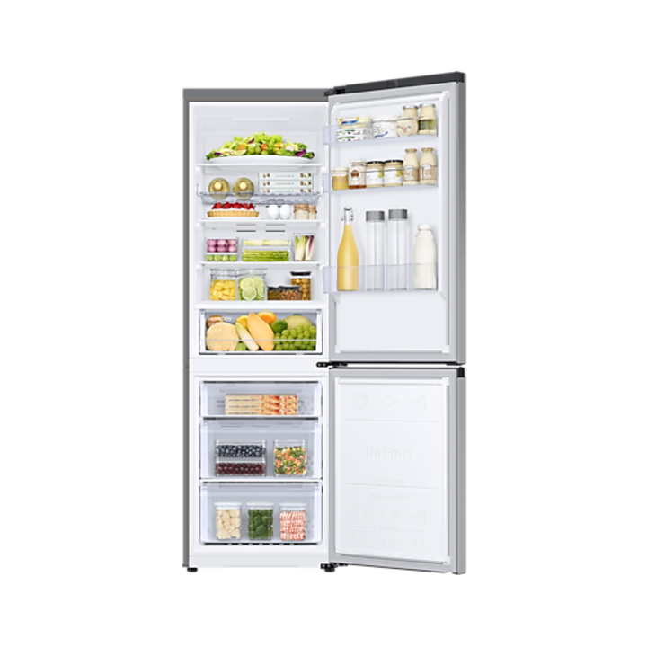 Frigider cu congelator Samsung RB34C672DSA/EF, 344 l, No Frost, clasa energetica D, Argintiu