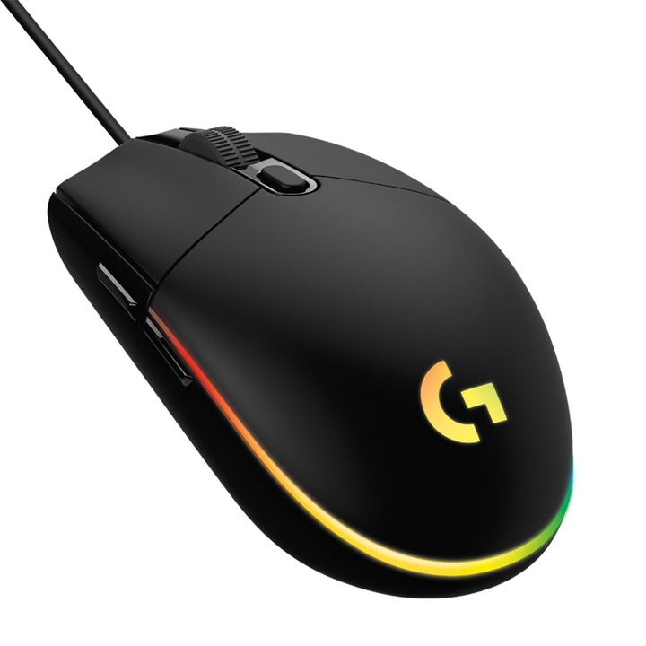 Mouse gaming optic, Tovbmup G203 Lightsync, 8000 DPI, negru