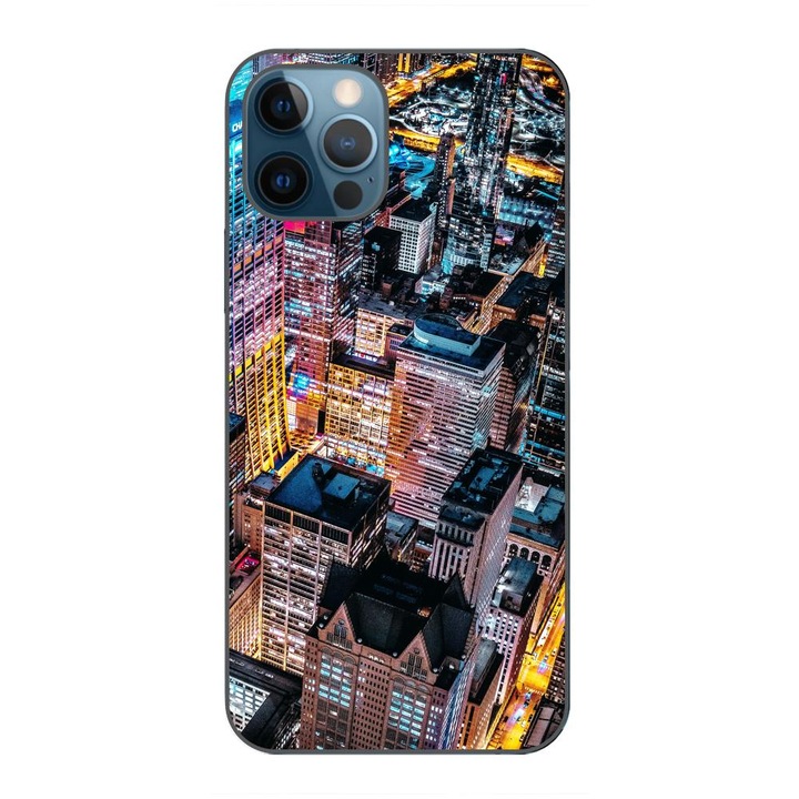 Кейс, съвместим с Apple iPhone 12 Pro Max Silicon Gel Tpu Модел Night City