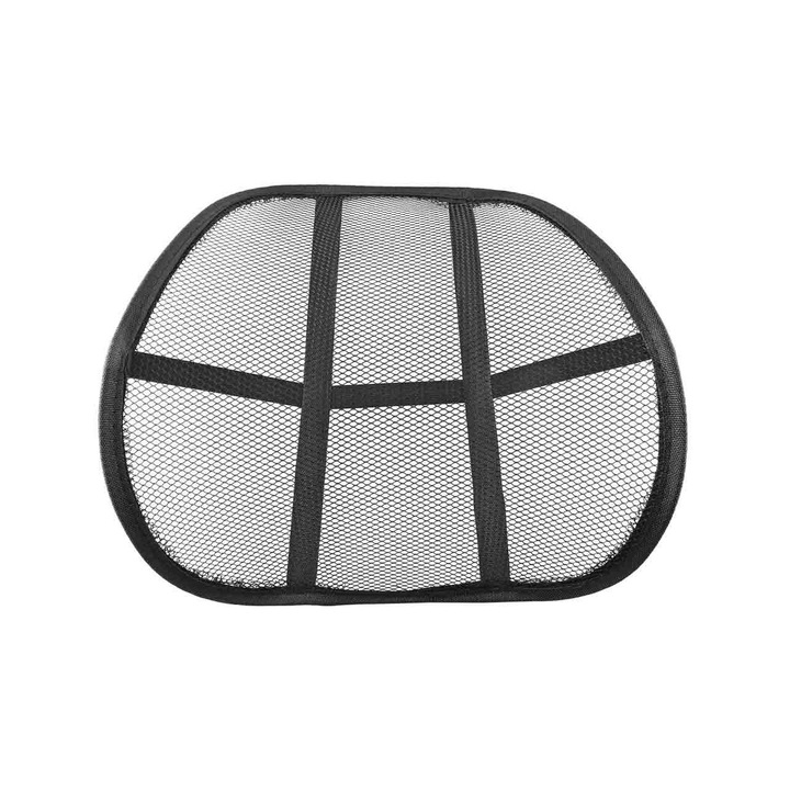 Възглавница с лумбална опора за корекция на стойката, Черен цвят