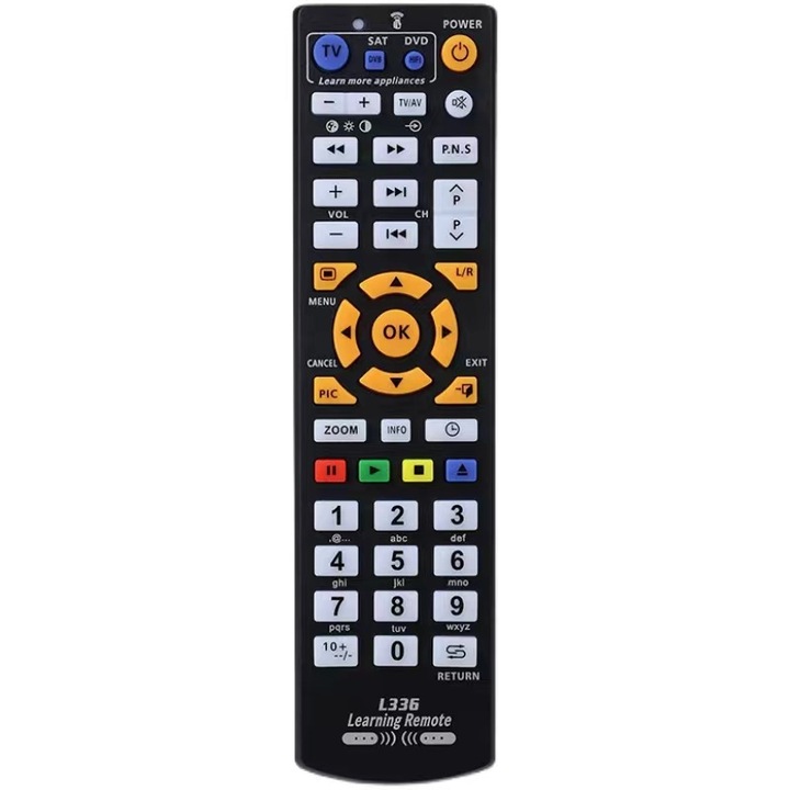 All-in-1 programozható univerzális távirányító tanuló funkcióval