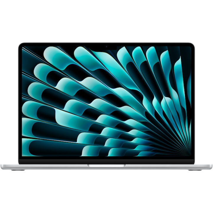 Laptop Apple MacBook Air 13", cu procesor Apple M3, 8 nuclee CPU si 8 nuclee GPU, 8GB, 256GB, Silver, INT KB