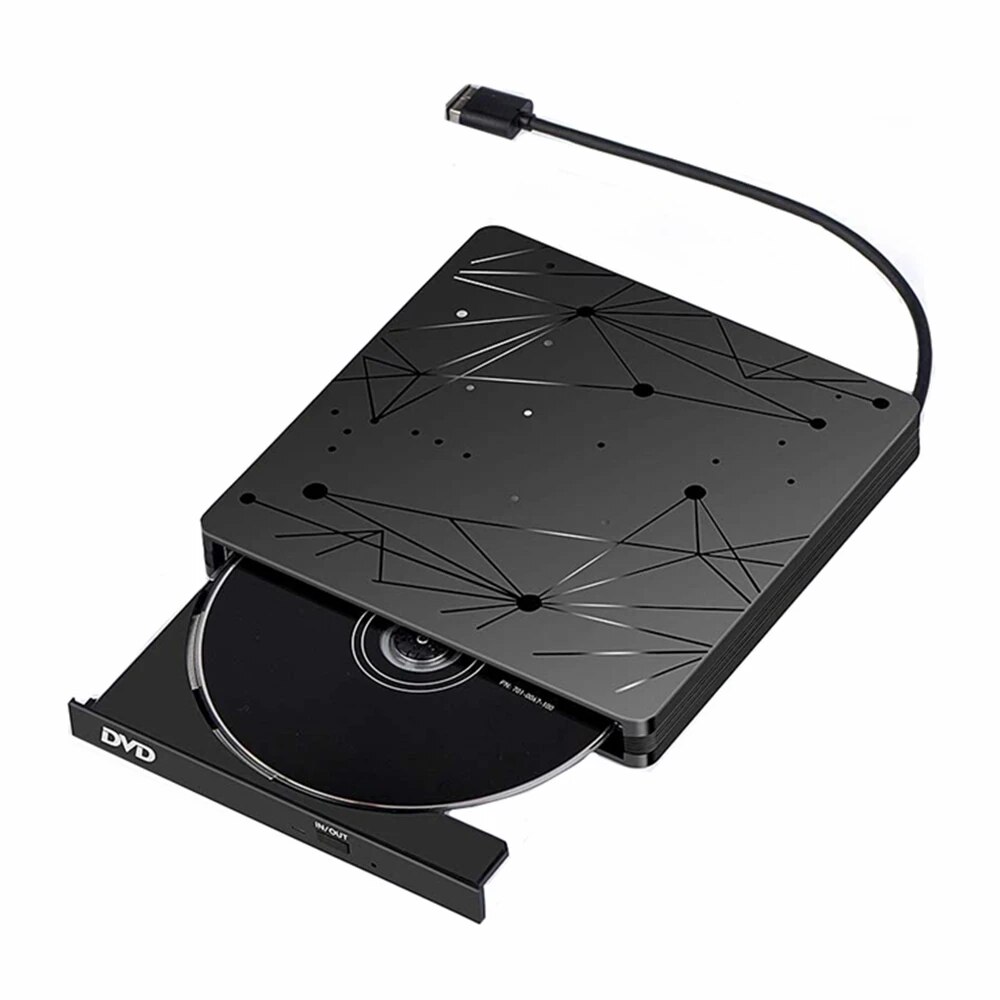 Unitate optica CD DVD externa ®, USB 3.0, CD DVD +/- RW, Negru