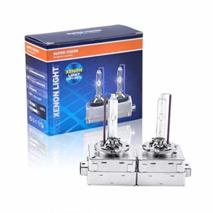 Set 2 Becuri Xenon D3S 6000K 35W SuperVision