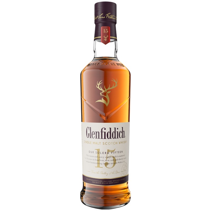 Glenfiddich Solera 15 éves reserve whisky, 40%, 0.7l