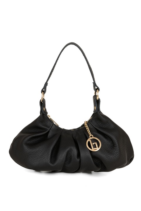 Lia Biassoni, Geanta crossbody din piele, Negru