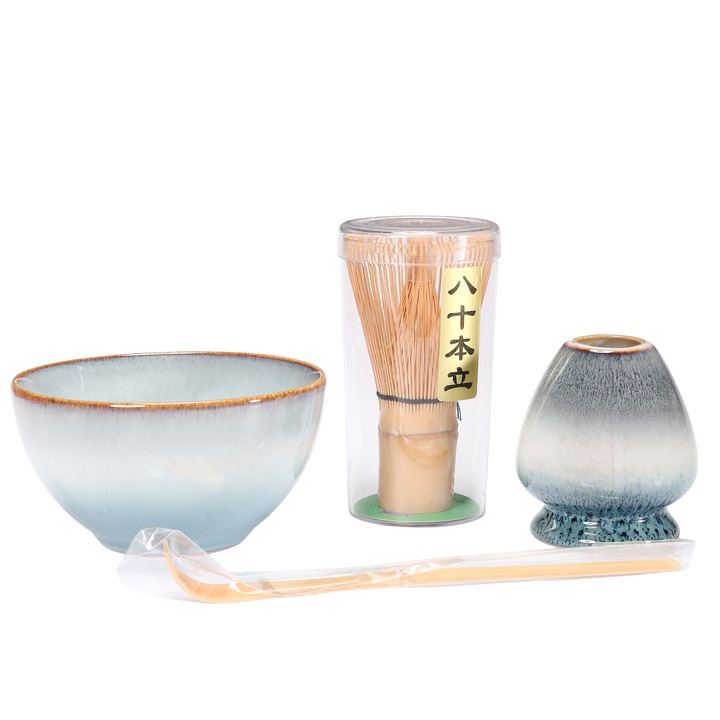 Set ceai Matcha, Moya, 4 piese si cutie depozitare, Tea Point