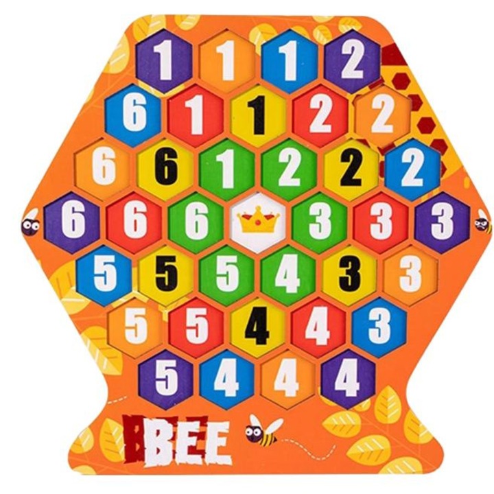 Joc educativ pentru copii, Kidsbele, Lemn, 28 x 23cm, +3ani, Multicolor