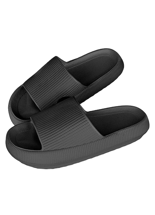 Унисекс чехли, Гумени,, Черен, 44-45